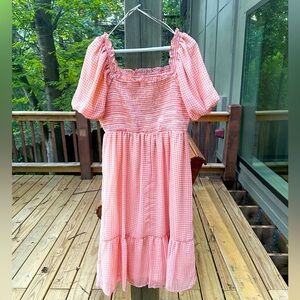 Lauren Conrad Women’s Off the Shoulder Dress - Peach/Orange